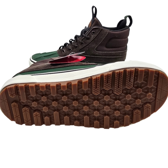 VANS Sk8-Hi MTE-2 Del Pato Waterproof Duck Boots Brown/Green M sz 8.5/W 10 *NWT - Picture 11 of 13